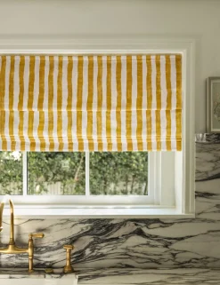 Painterly Stripe Roman Shade by Sarah Sherman Samuel