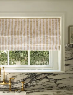 Painterly Stripe Roman Shade by Sarah Sherman Samuel