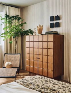 Painterly Stripe Wallpaper by Sarah Sherman Samuel