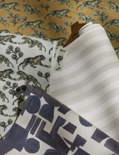 Painterly Stripe Wallpaper by Sarah Sherman Samuel