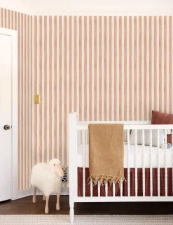 Painterly Stripe Wallpaper by Sarah Sherman Samuel