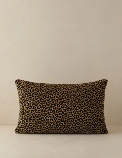 Panthera Velvet Lumbar Pillow by Scalamandre