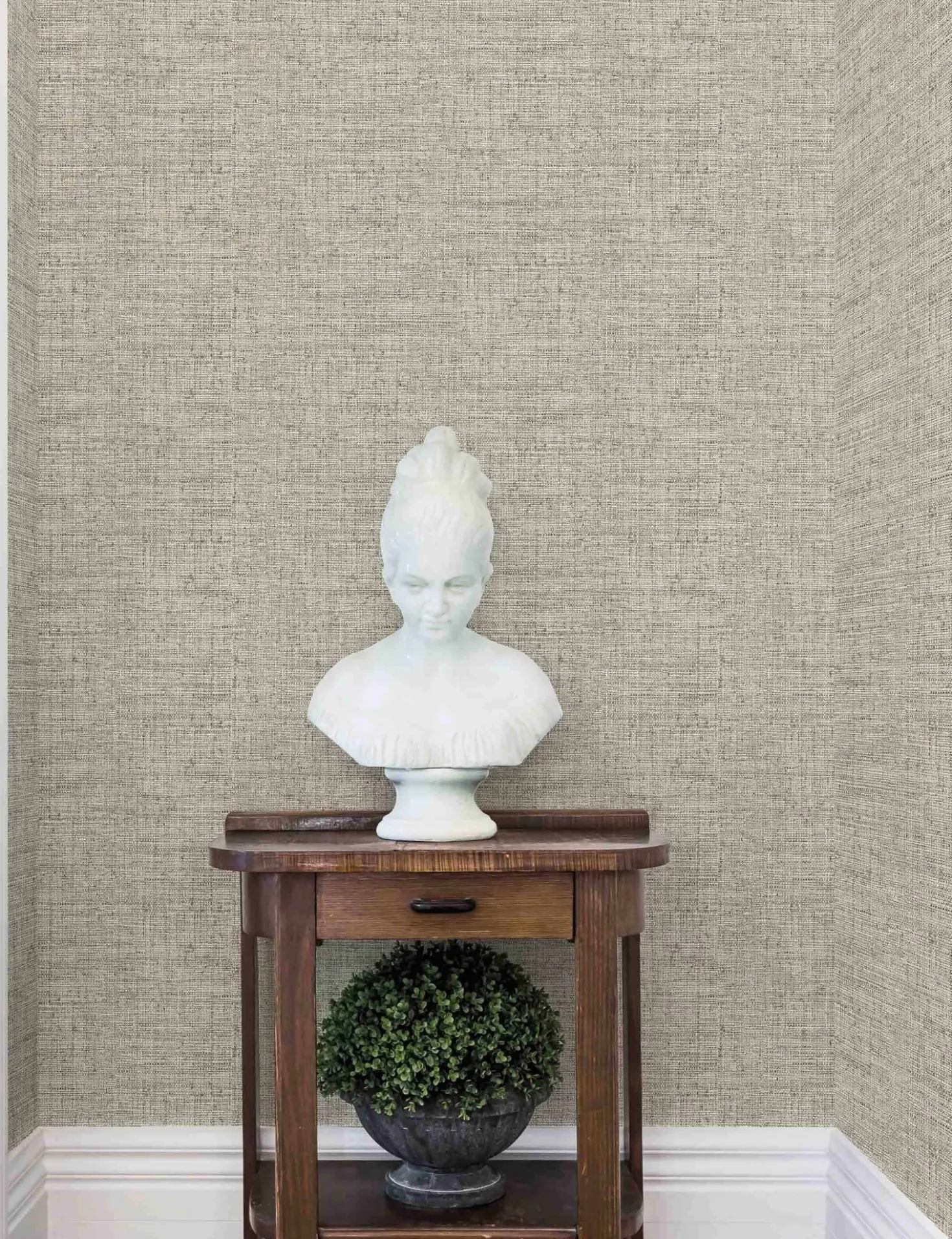 Papyrus Faux Grasscloth Peel + Stick Wallpaper