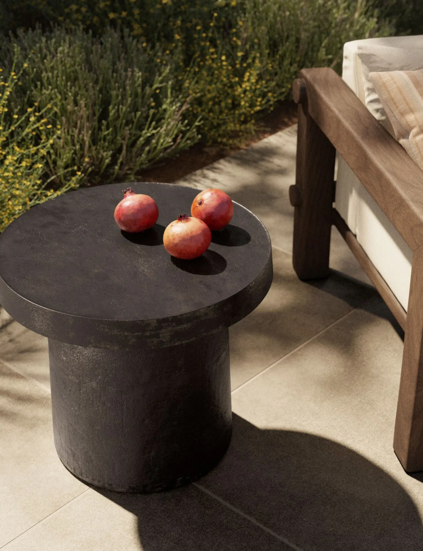 Paz Indoor / Outdoor Round Side Table by Amber Lewis x Four Hands