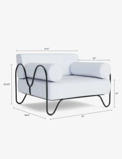 Peggy Outdoor Accent Chair by Sarah Sherman Samuel