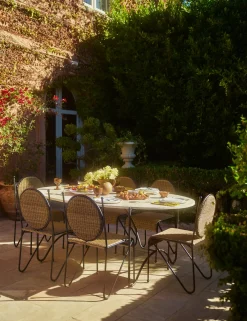 Peggy Outdoor Oval Dining Table by Sarah Sherman Samuel