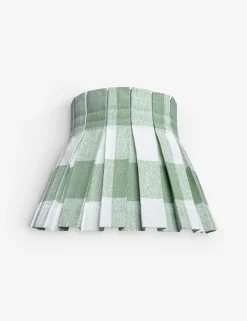 Plaid Classic Box Pleat Lampshade by Cielle Home