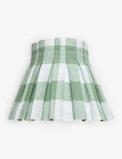 Plaid Classic Box Pleat Lampshade by Cielle Home