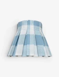 Plaid Classic Box Pleat Lampshade by Cielle Home