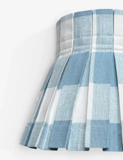 Plaid Classic Box Pleat Lampshade by Cielle Home