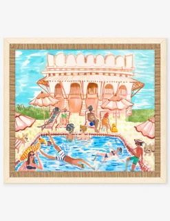 Poolside Play Wall Art by Eli Franz