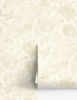 Poppies Textured Peel + Stick Wallpaper by Pure Salt