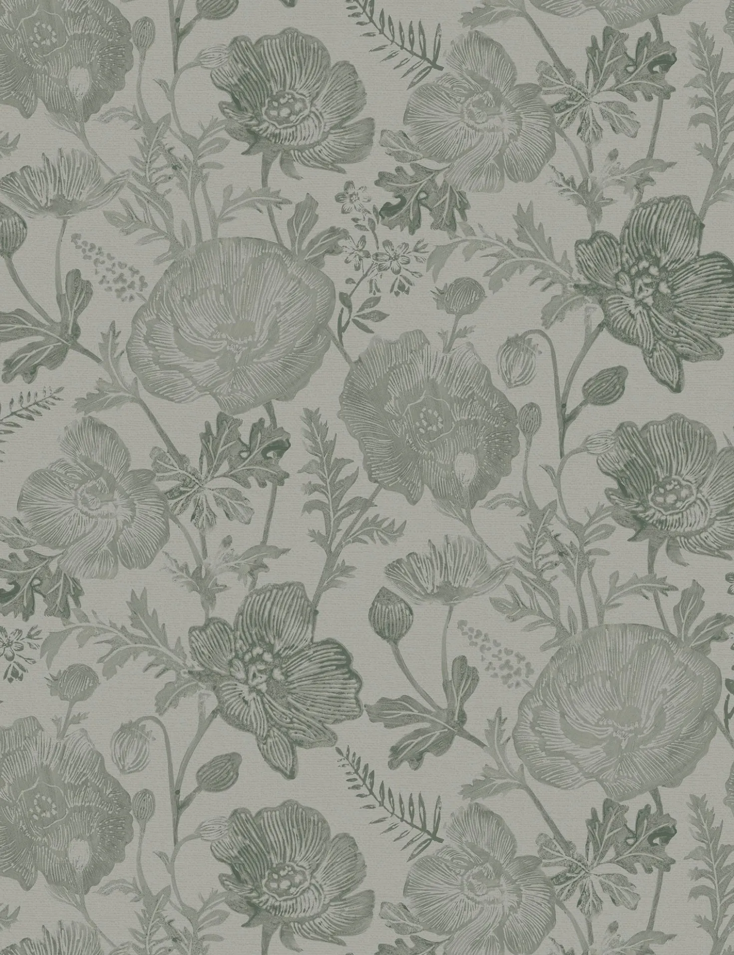 Poppies Textured Peel + Stick Wallpaper by Pure Salt