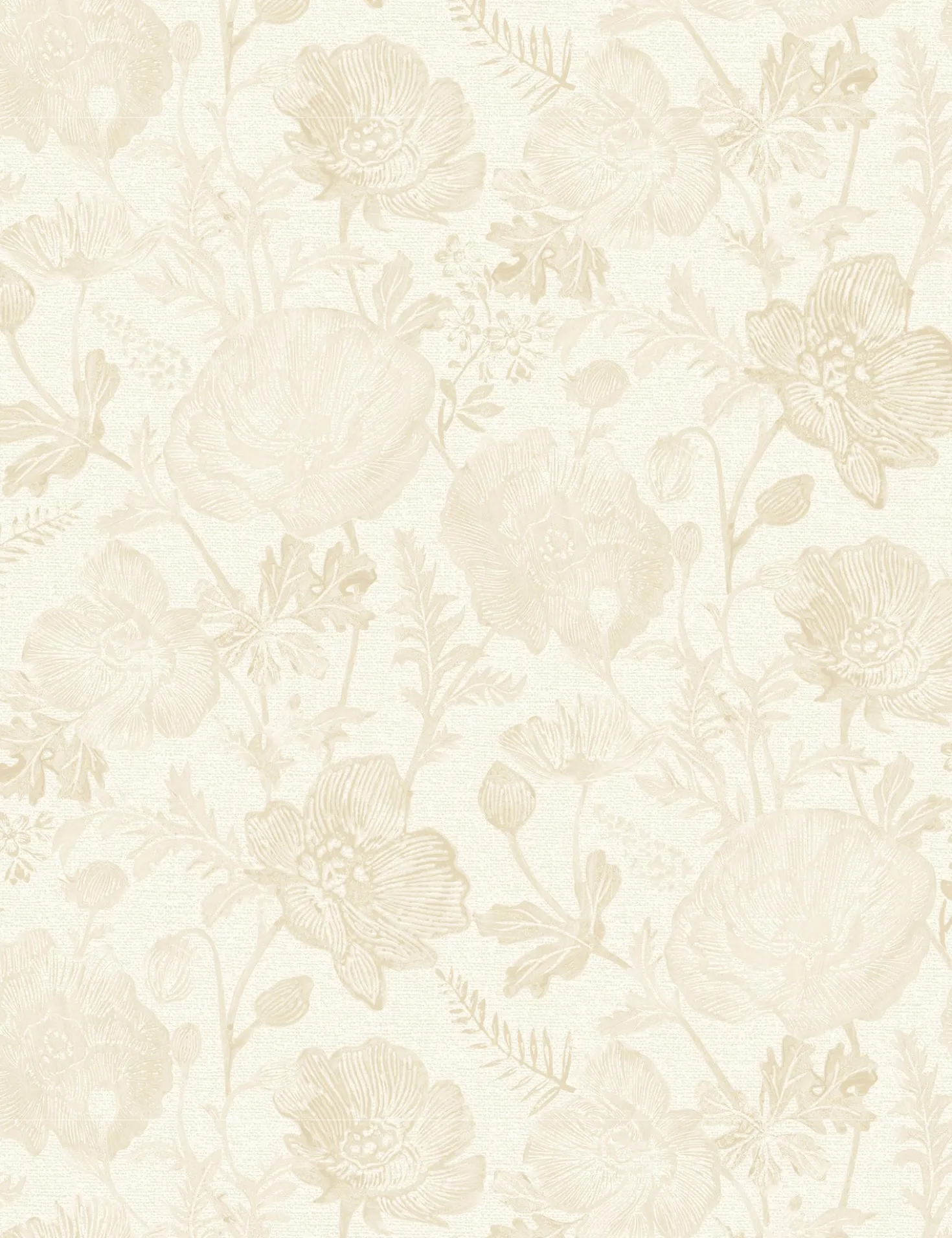 Poppies Textured Peel + Stick Wallpaper by Pure Salt