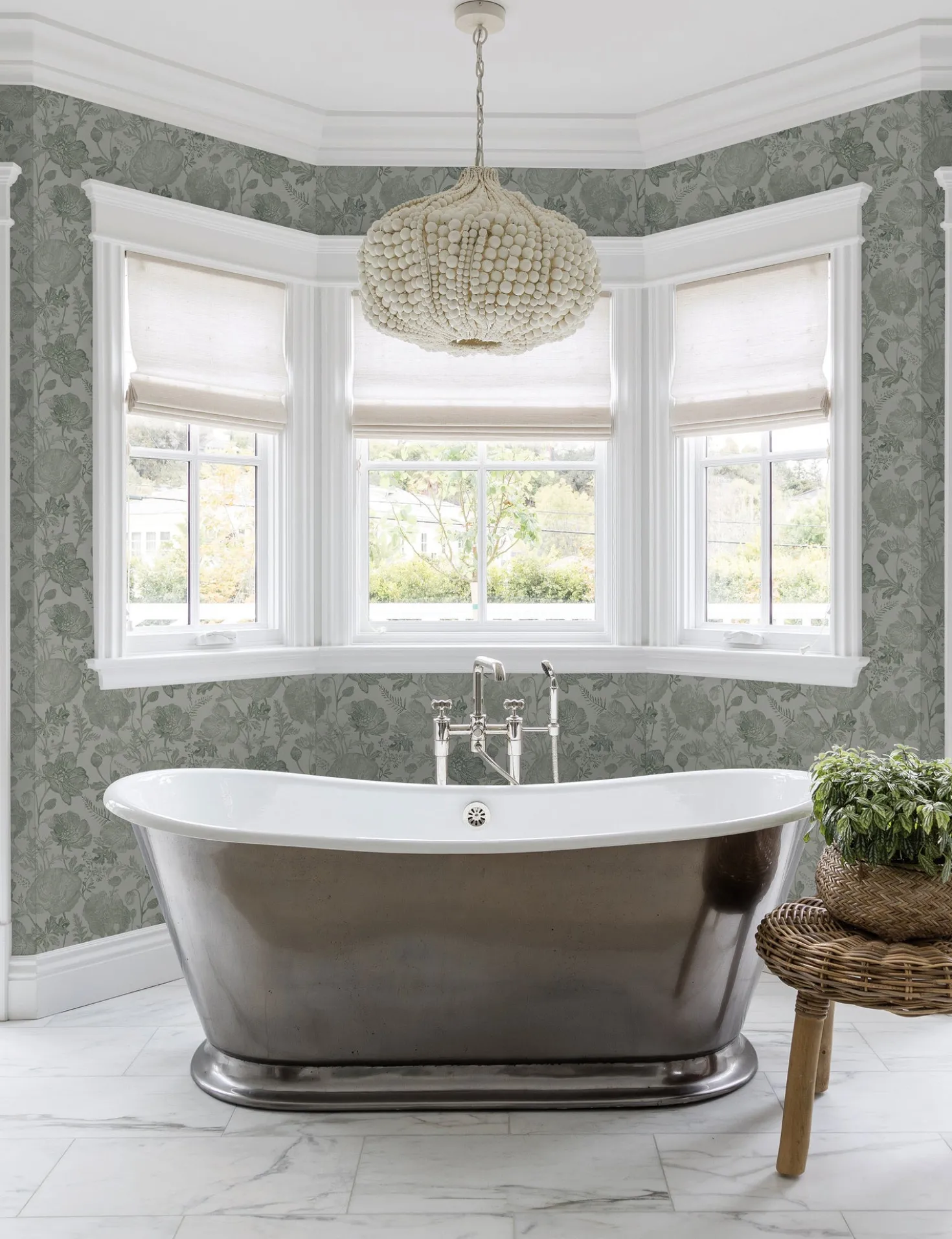 Poppies Textured Peel + Stick Wallpaper by Pure Salt