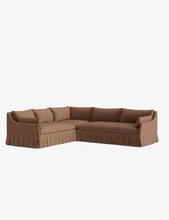 Portola Luxe Depth Pleated Corner Sectional Sofa