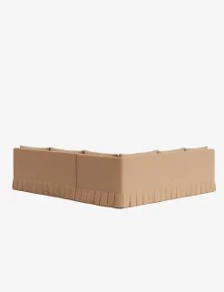 Portola Luxe Depth Pleated Corner Sectional Sofa