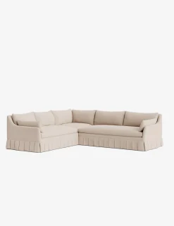 Portola Luxe Depth Pleated Corner Sectional Sofa