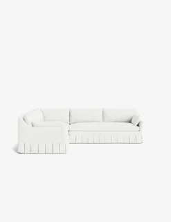 Portola Luxe Depth Pleated Corner Sectional Sofa