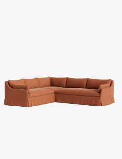 Portola Luxe Depth Pleated Corner Sectional Sofa