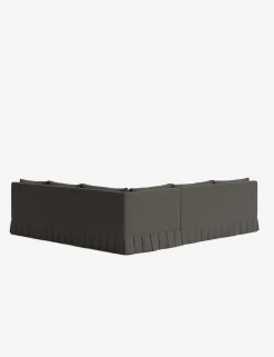 Portola Luxe Depth Pleated Corner Sectional Sofa