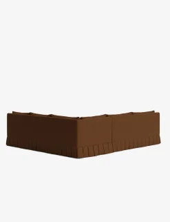 Portola Luxe Depth Pleated Corner Sectional Sofa