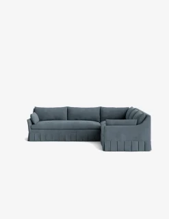 Portola Luxe Depth Pleated Corner Sectional Sofa