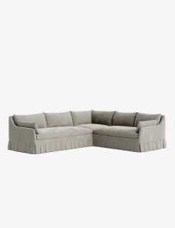 Portola Luxe Depth Pleated Corner Sectional Sofa