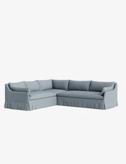 Portola Luxe Depth Pleated Corner Sectional Sofa