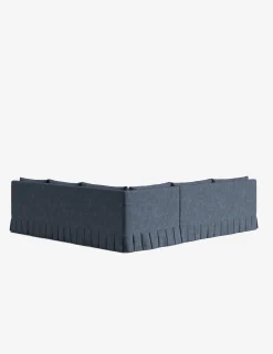 Portola Luxe Depth Pleated Corner Sectional Sofa