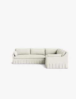 Portola Luxe Depth Pleated Corner Sectional Sofa