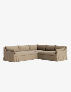 Portola Luxe Depth Pleated Corner Sectional Sofa