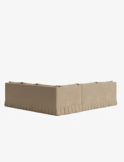 Portola Luxe Depth Pleated Corner Sectional Sofa