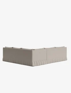 Portola Luxe Depth Pleated Corner Sectional Sofa