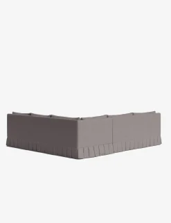 Portola Luxe Depth Pleated Corner Sectional Sofa
