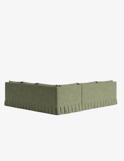 Portola Luxe Depth Pleated Corner Sectional Sofa