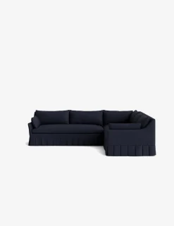 Portola Luxe Depth Pleated Corner Sectional Sofa