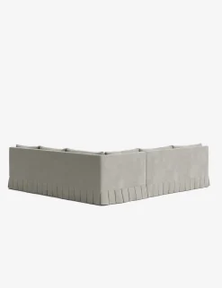 Portola Luxe Depth Pleated Corner Sectional Sofa