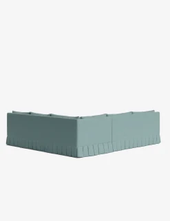 Portola Luxe Depth Pleated Corner Sectional Sofa