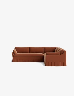 Portola Luxe Depth Pleated Corner Sectional Sofa