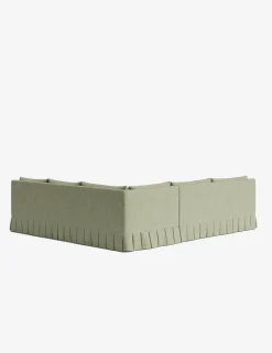 Portola Luxe Depth Pleated Corner Sectional Sofa