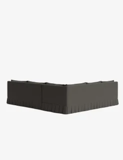 Portola Luxe Depth Pleated Corner Sectional Sofa