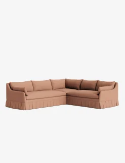 Portola Luxe Depth Pleated Corner Sectional Sofa