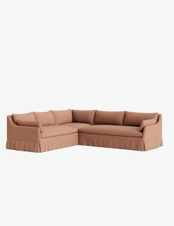 Portola Luxe Depth Pleated Corner Sectional Sofa