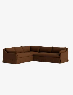 Portola Luxe Depth Pleated Corner Sectional Sofa