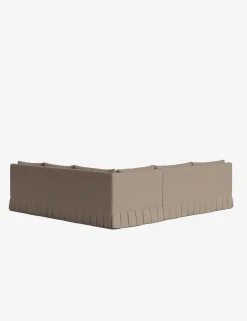Portola Luxe Depth Pleated Corner Sectional Sofa