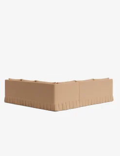 Portola Luxe Depth Pleated Corner Sectional Sofa