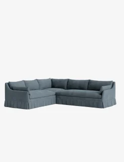 Portola Luxe Depth Pleated Corner Sectional Sofa