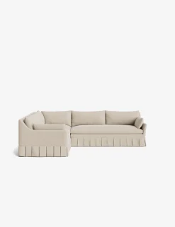Portola Luxe Depth Pleated Corner Sectional Sofa