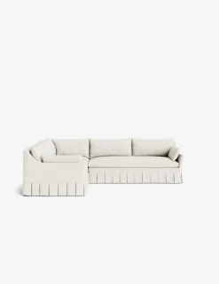 Portola Luxe Depth Pleated Corner Sectional Sofa